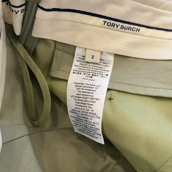 Tory Burch‎ Sailor Pants Wide Leg Green Size 2 - Picture 8 of 12